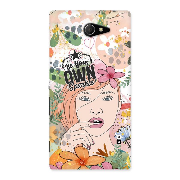 Be Your Own Sparkle Back Case for Sony Xperia M2