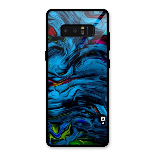 Beautiful Abstract Design Art Glass Back Case for Galaxy Note 8