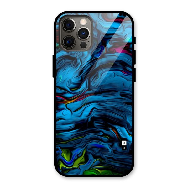 Beautiful Abstract Design Art Glass Back Case for iPhone 12 Pro