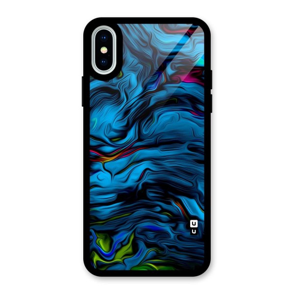 Beautiful Abstract Design Art Glass Back Case for iPhone XS