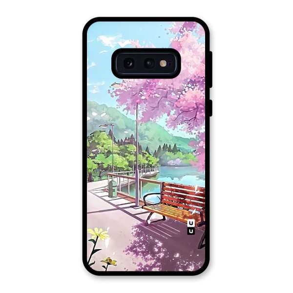 Beautiful Cherry Blossom Landscape Glass Back Case for Galaxy S10e