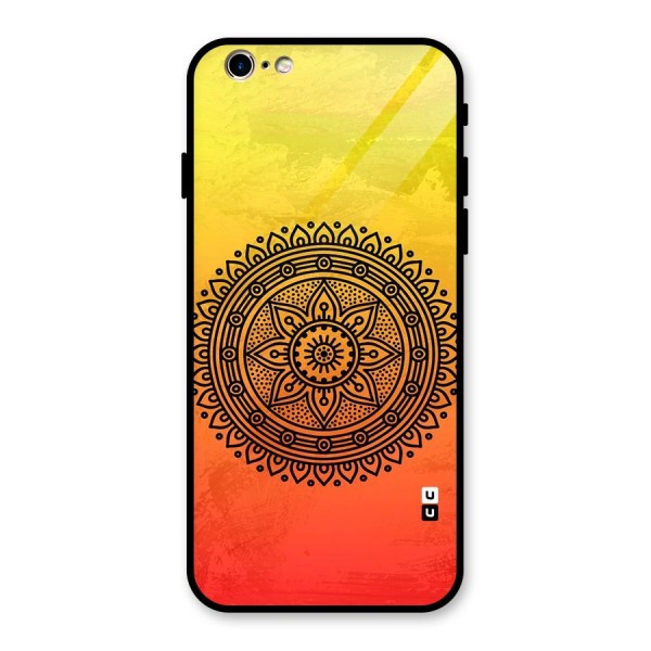 Beautiful Circle Art Glass Back Case for iPhone 6 6S