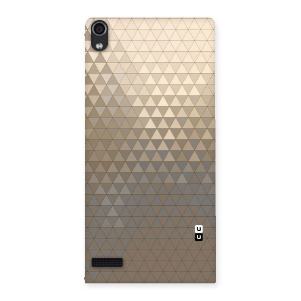 Beautiful Golden Pattern Back Case for Ascend P6