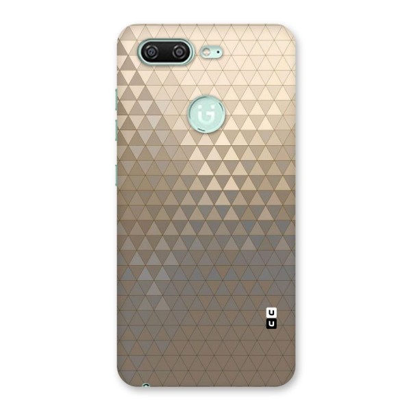 Beautiful Golden Pattern Back Case for Gionee S10