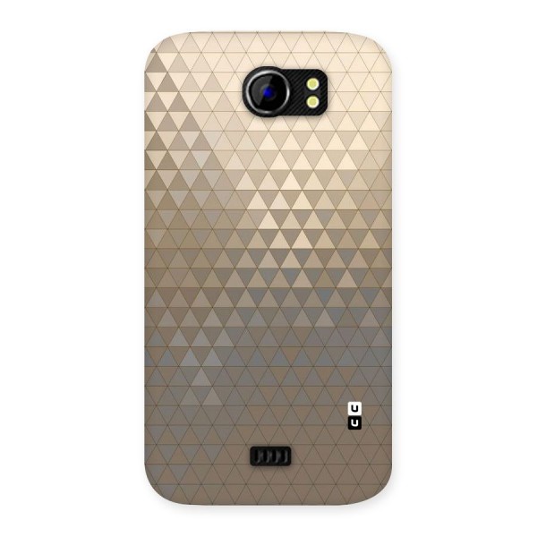 Beautiful Golden Pattern Back Case for Micromax Canvas 2 A110