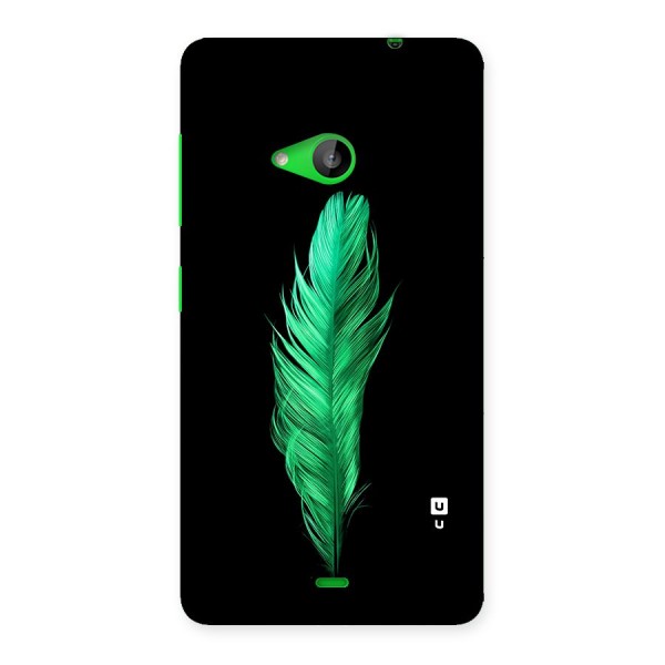 Beautiful Green Feather Back Case for Lumia 535