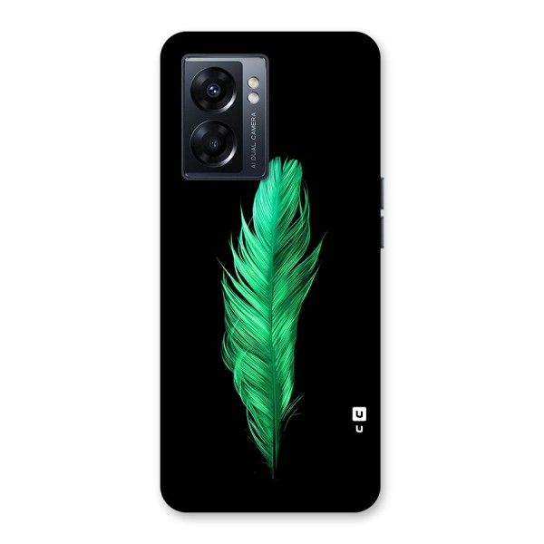 Beautiful Green Feather Back Case for Oppo K10 5G