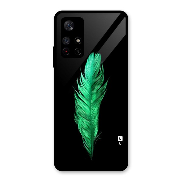 Beautiful Green Feather Back Case for Redmi Note 11T 5G