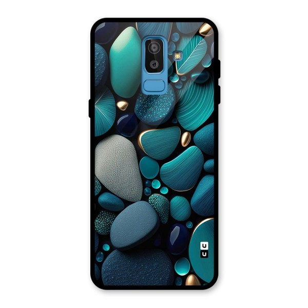 Beautiful Pebble Stones Glass Back Case for Galaxy J8