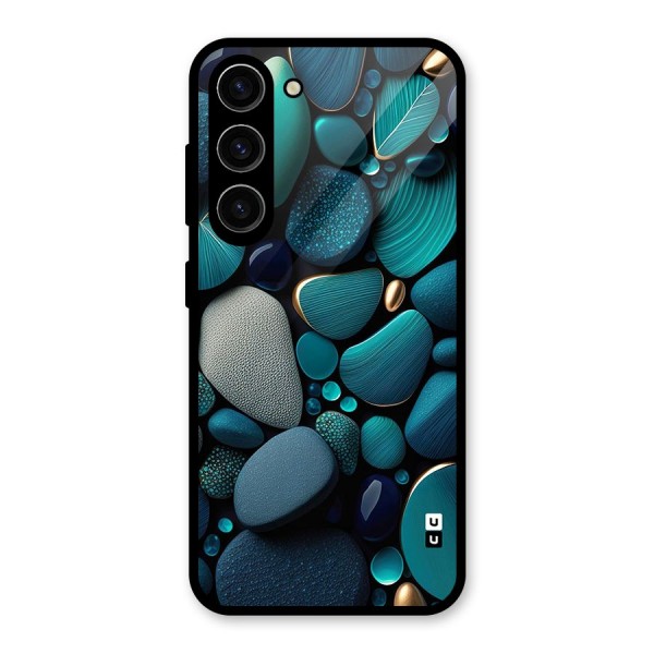 Beautiful Pebble Stones Glass Back Case for Galaxy S23
