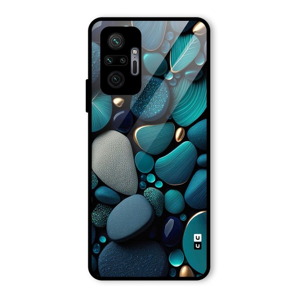 Beautiful Pebble Stones Glass Back Case for Redmi Note 10 Pro Max