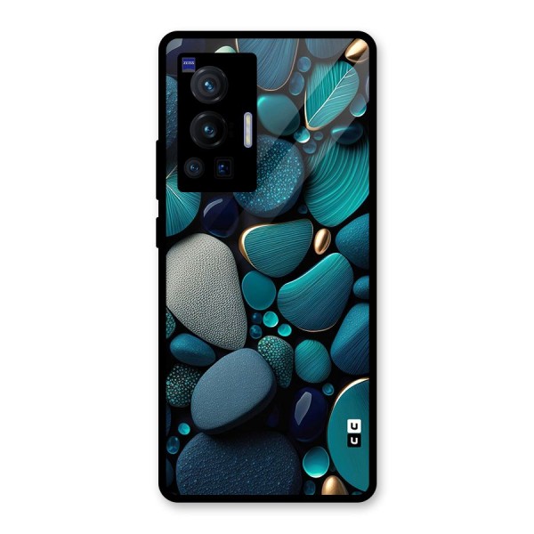 Beautiful Pebble Stones Glass Back Case for Vivo X70 Pro