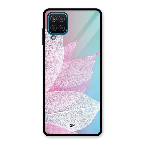 Beautiful Petals Vibes Glass Back Case for Galaxy A12