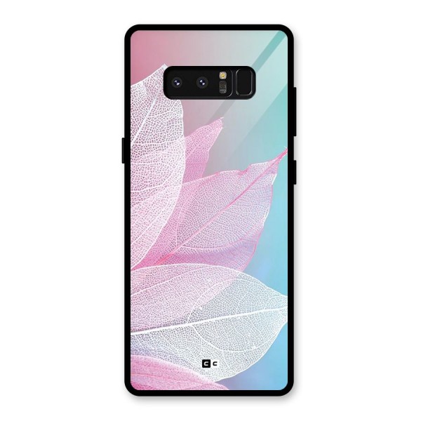 Beautiful Petals Vibes Glass Back Case for Galaxy Note 8
