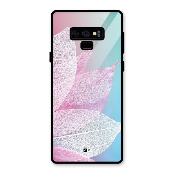 Beautiful Petals Vibes Glass Back Case for Galaxy Note 9
