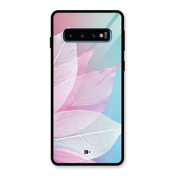 Beautiful Petals Vibes Glass Back Case for Galaxy S10