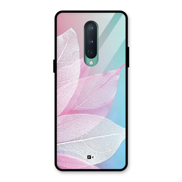 Beautiful Petals Vibes Glass Back Case for OnePlus 8