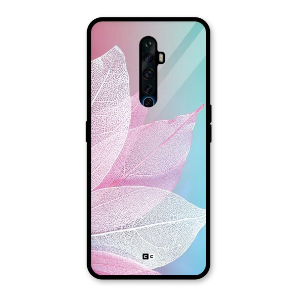 Beautiful Petals Vibes Glass Back Case for Oppo Reno2 Z