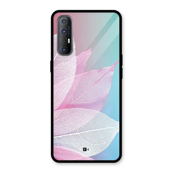 Beautiful Petals Vibes Glass Back Case for Oppo Reno3 Pro