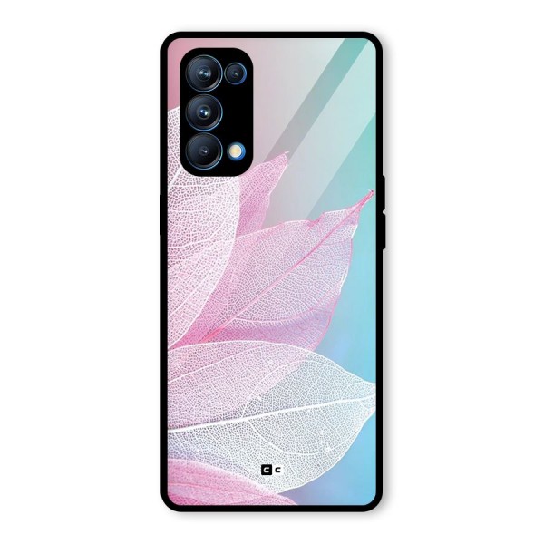 Beautiful Petals Vibes Glass Back Case for Oppo Reno5 Pro 5G