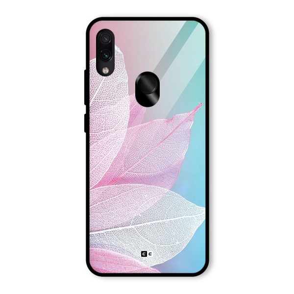 Beautiful Petals Vibes Glass Back Case for Redmi Note 7 Pro