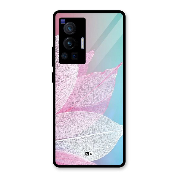 Beautiful Petals Vibes Glass Back Case for Vivo X70 Pro