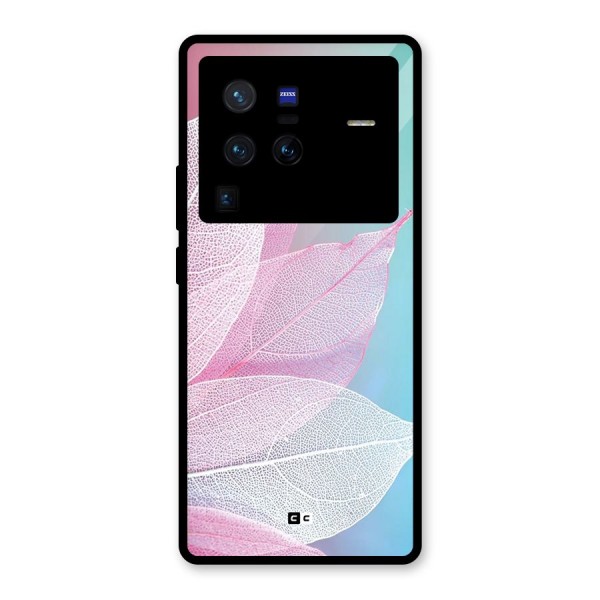Beautiful Petals Vibes Glass Back Case for Vivo X80 Pro