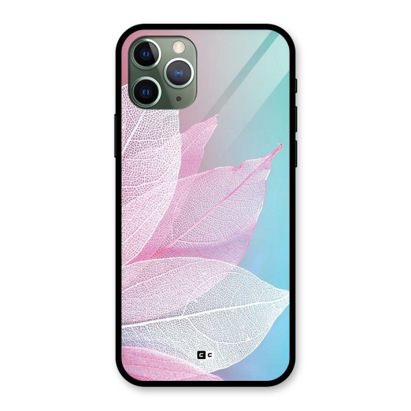 Beautiful Petals Vibes Glass Back Case for iPhone 11 Pro