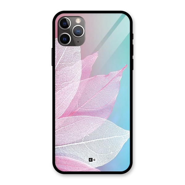 Beautiful Petals Vibes Glass Back Case for iPhone 11 Pro Max