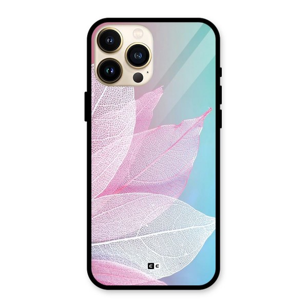 Beautiful Petals Vibes Glass Back Case for iPhone 13 Pro Max
