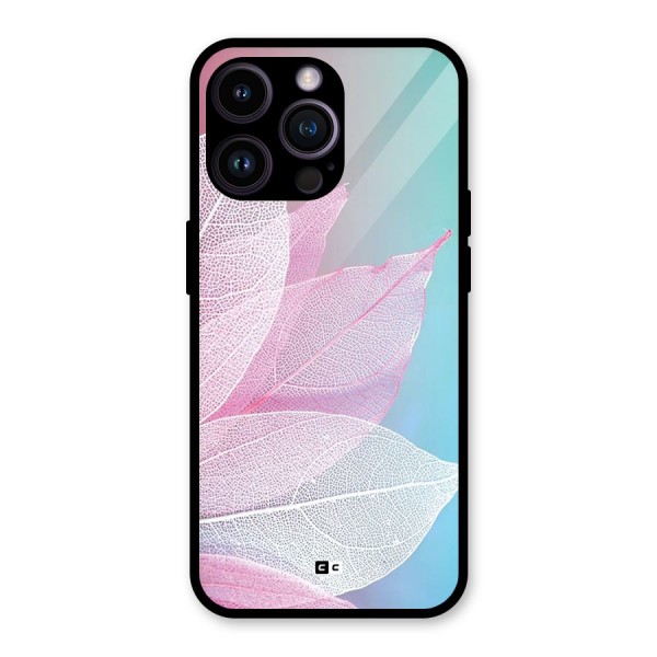 Beautiful Petals Vibes Glass Back Case for iPhone 14 Pro Max