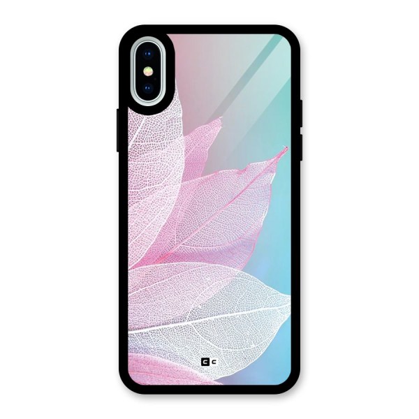 Beautiful Petals Vibes Glass Back Case for iPhone X