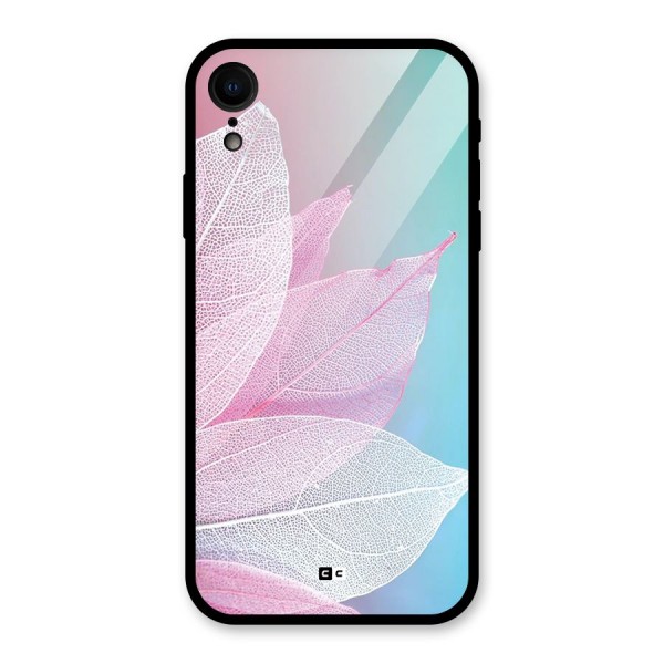 Beautiful Petals Vibes Glass Back Case for iPhone XR