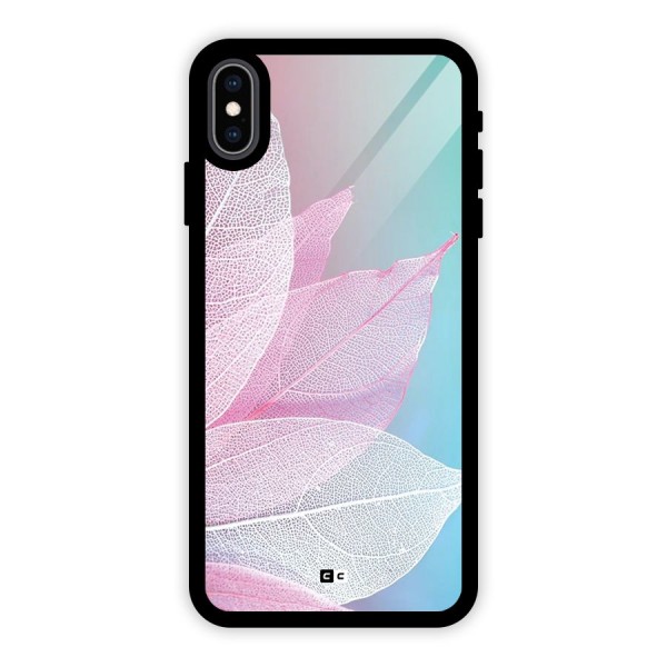 Beautiful Petals Vibes Glass Back Case for iPhone XS Max