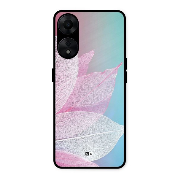 Beautiful Petals Vibes Metal Back Case for Oppo A78 5G