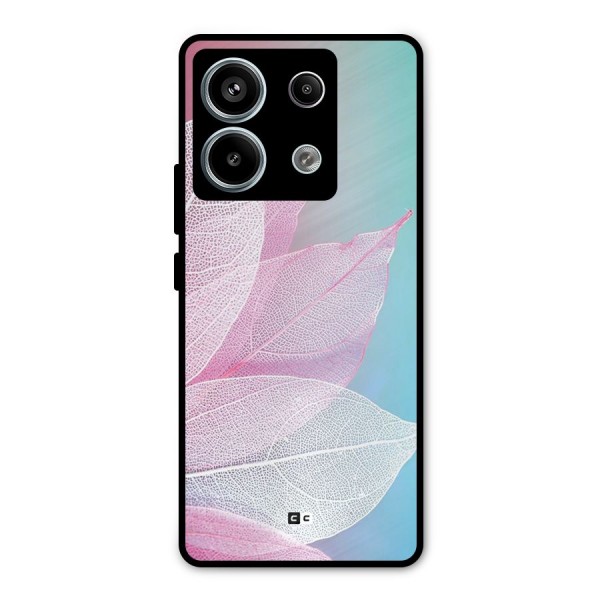 Beautiful Petals Vibes Metal Back Case for Redmi Note 13 Pro 5G