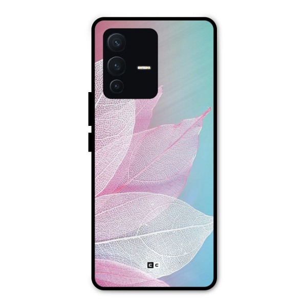 Beautiful Petals Vibes Metal Back Case for Vivo V23 Pro