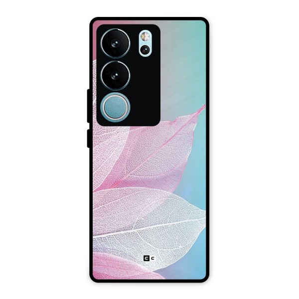 Beautiful Petals Vibes Metal Back Case for Vivo V29