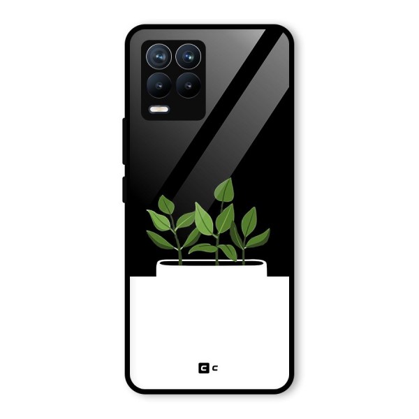 Beautiful Plant Pot Minimalistic Glass Back Case for Realme 8
