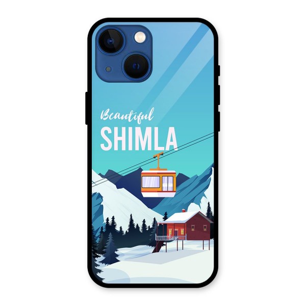 Beautiful Shimla Glass Back Case for iPhone 13 Mini