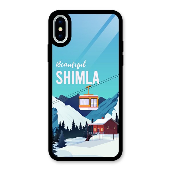 Beautiful Shimla Glass Back Case for iPhone XS