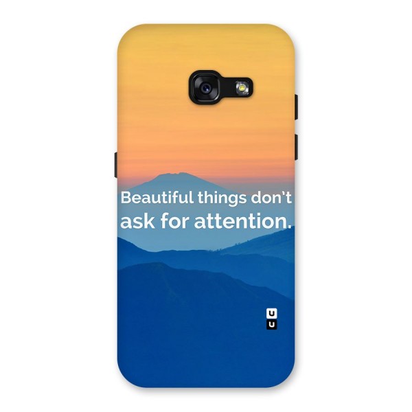 Beautiful Things Quote Back Case for Galaxy A3 (2017)