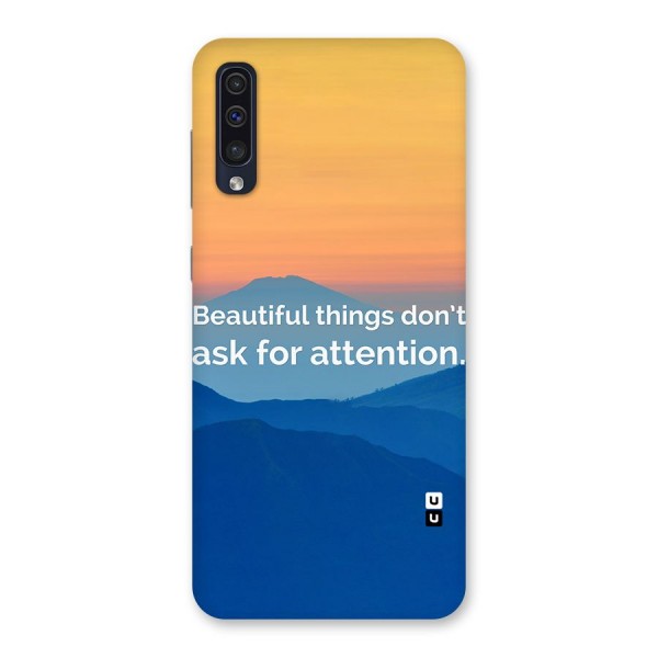 Beautiful Things Quote Back Case for Galaxy A50