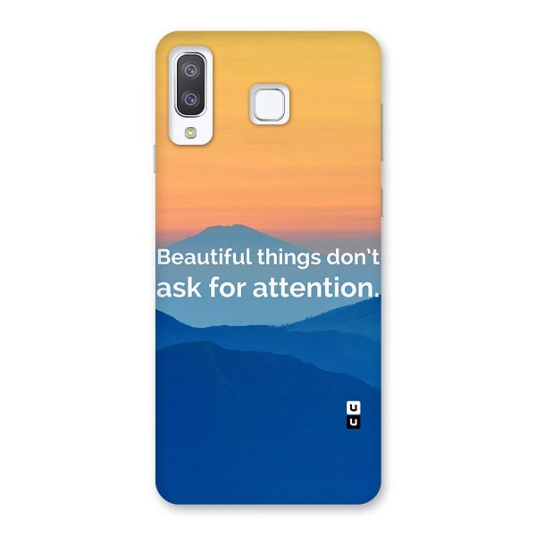 Beautiful Things Quote Back Case for Galaxy A8 Star