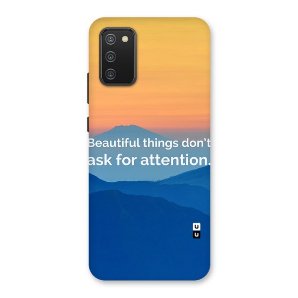 Beautiful Things Quote Back Case for Galaxy M02s