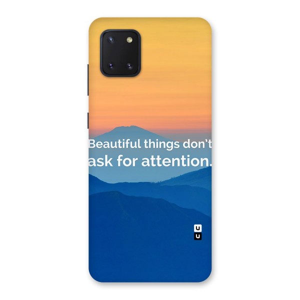 Beautiful Things Quote Back Case for Galaxy Note 10 Lite