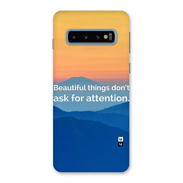 Beautiful Things Quote Back Case for Galaxy S10