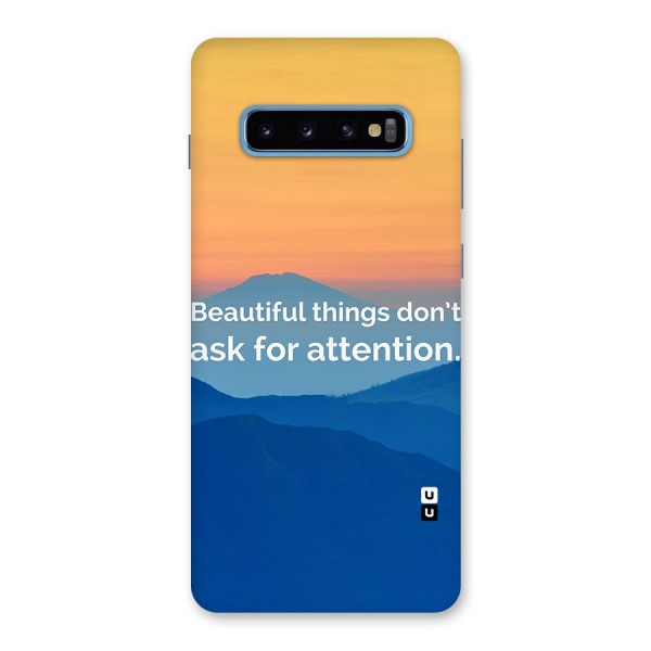 Beautiful Things Quote Back Case for Galaxy S10 Plus