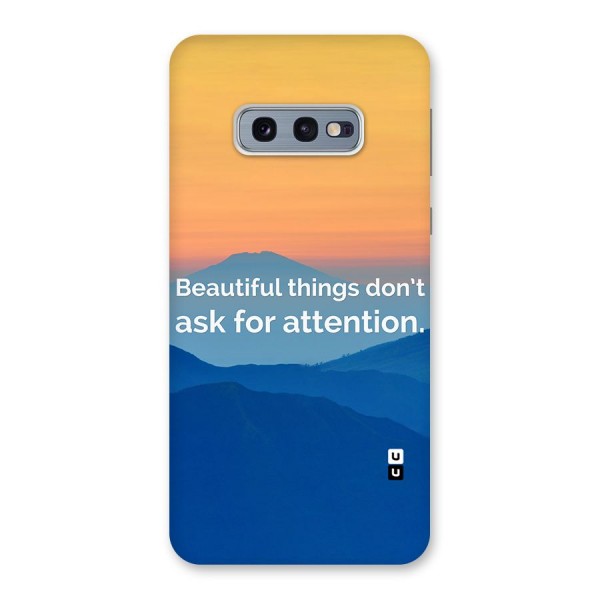 Beautiful Things Quote Back Case for Galaxy S10e