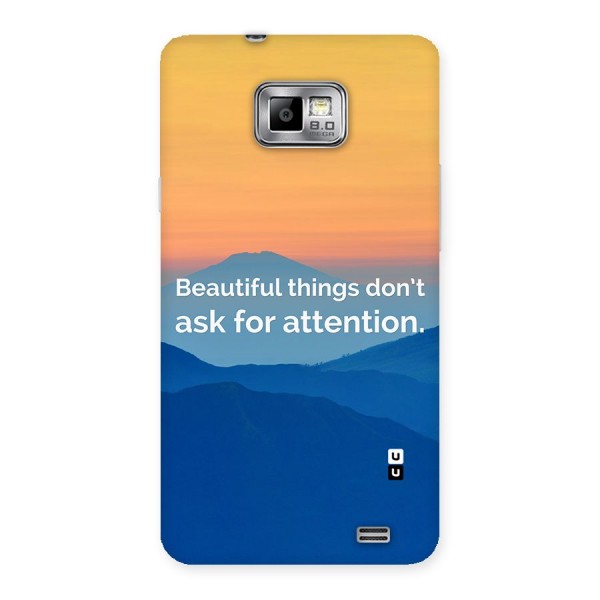 Beautiful Things Quote Back Case for Galaxy S2